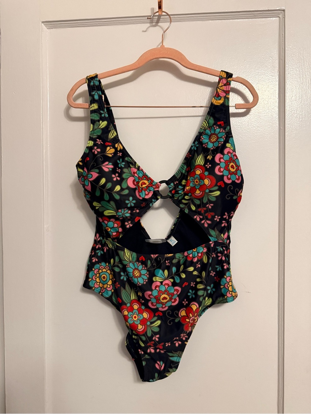 Floral Cutout One-Piece Swimsuit
